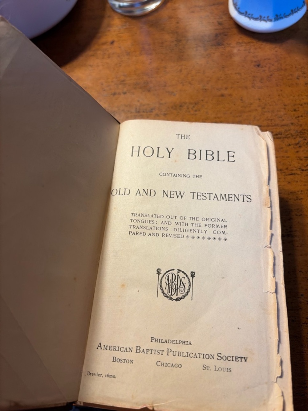 Antique Holy Bible, Old and New Testaments